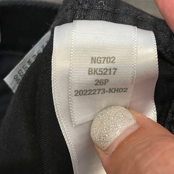 Madewell Jeans 10” High Rise Skinny Black Stretch NG702 Denim Women's 26 petite - Picture 10 of 13